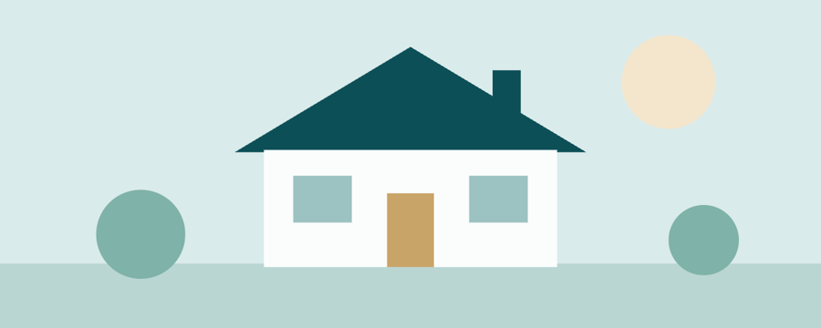 Illustration of a house listing photo